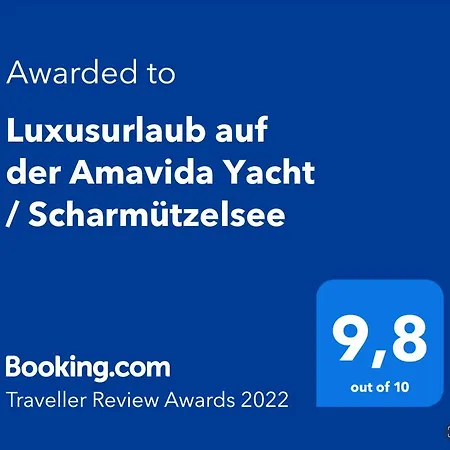 Yacht Amavida - Jacht - Traumzeitboot - Exklusiver Festanlieger In Perfekter Lage Auf Dem Scharmuetzelsee *