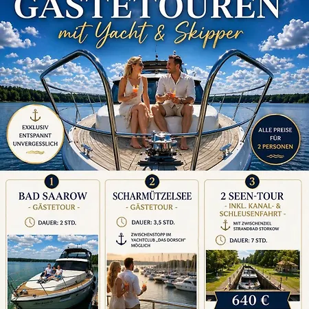 Yacht Amavida - Jacht - Traumzeitboot - Exklusiver Festanlieger In Perfekter Lage Auf Dem Scharmuetzelsee Bad Saarow