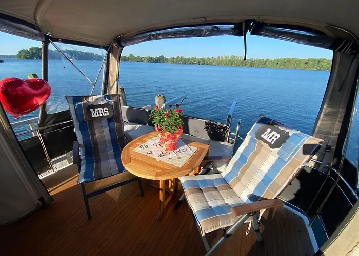 Tekne Yacht Amavida - Jacht - Traumzeitboot - Exklusiver Festanlieger In Perfekter Lage Auf Dem Scharmuetzelsee Bad Saarow